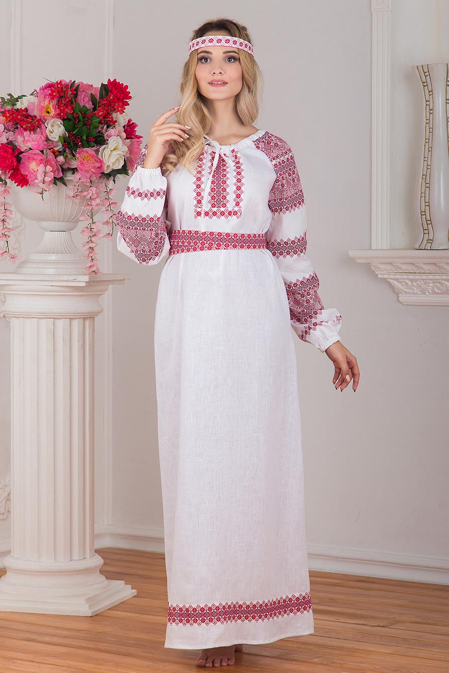 A playful frame from Women in Slavic costumes — online in Muscat