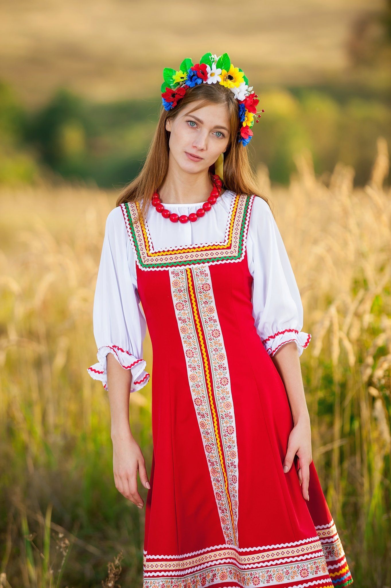 Women in Slavic costumes in Muscat — step in, relax, and chat live